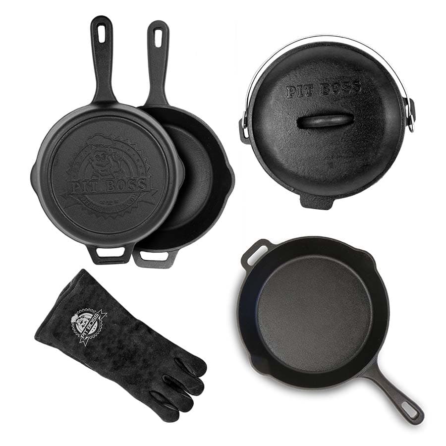 Pit Boss Kit de démarrage en fonte de 6 pièces
