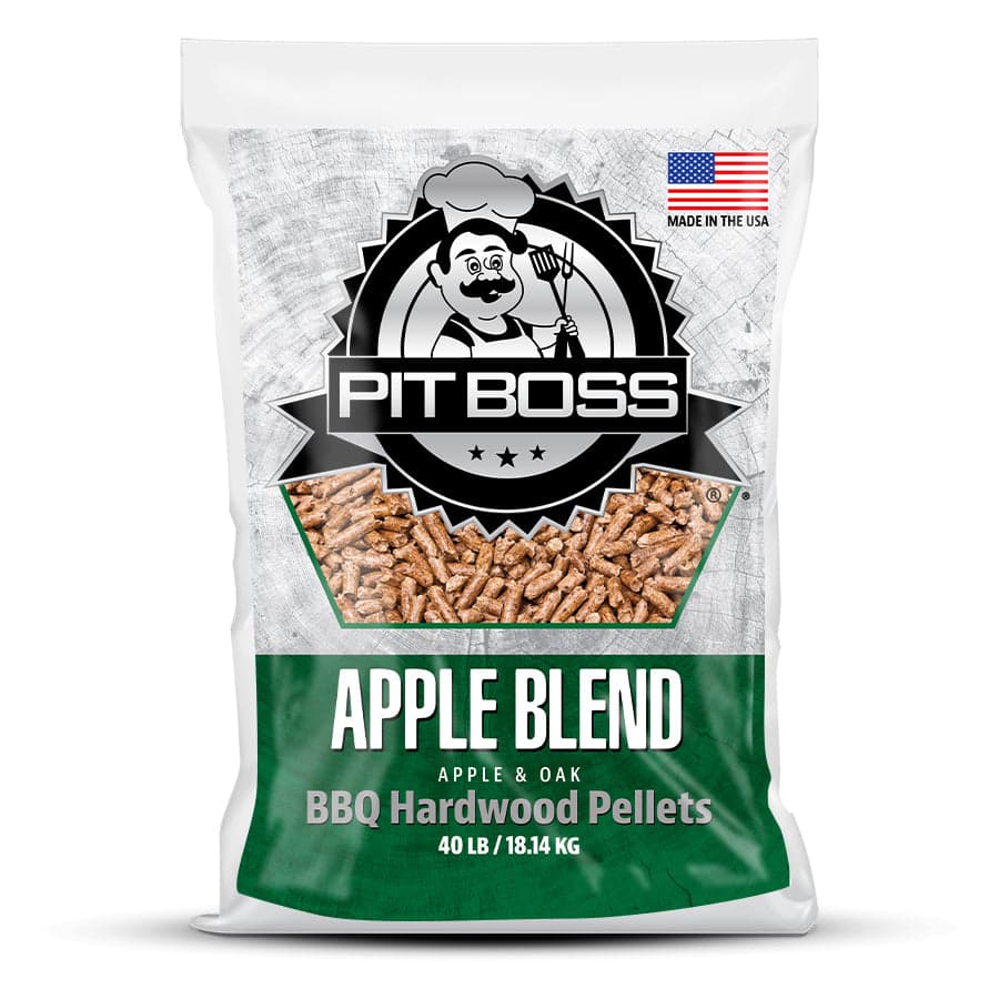 Pit Boss Granules de bois mélangés à la pomme – 40 lb – Granules de bois dur