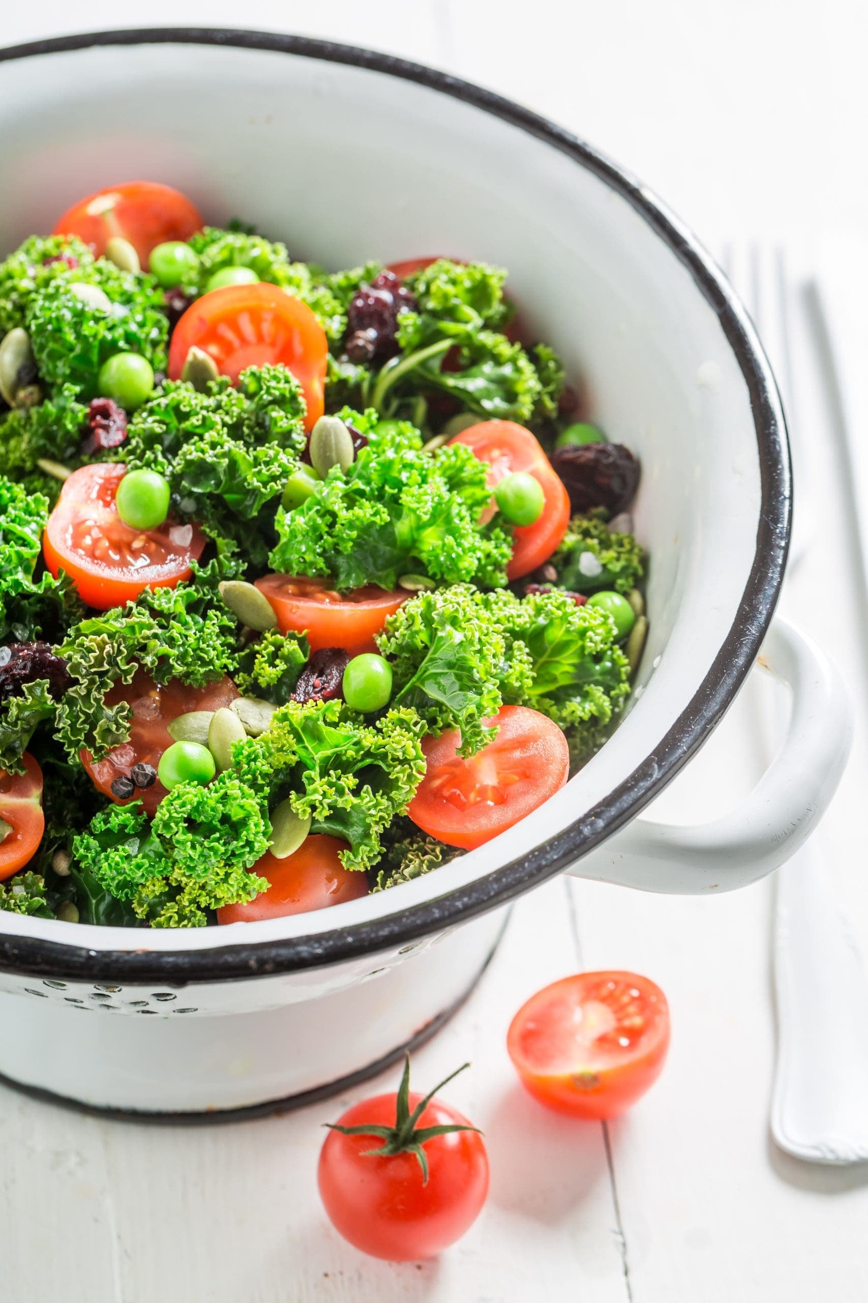 Salade de kale aux raisins