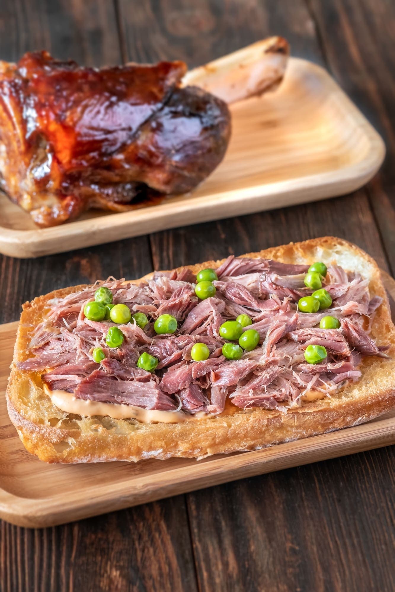 Beer-Braised Ham in a Slow Cooker