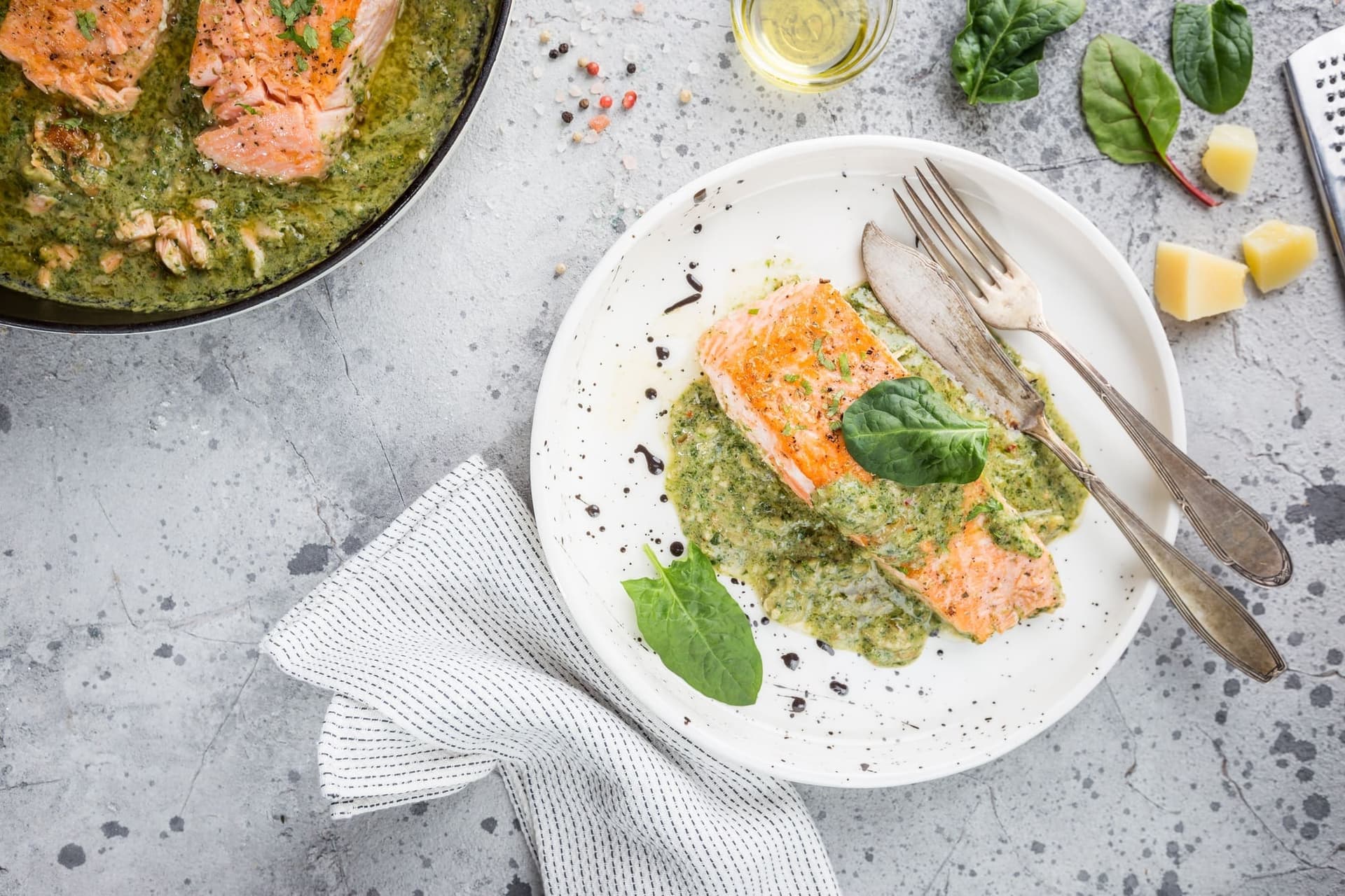 Salmon in Cream