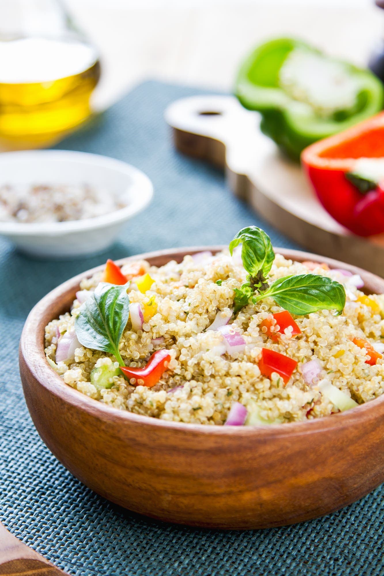 Quinoa and Crunchy Vegetable Salad