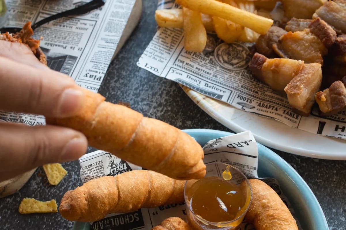 Mini pogos maison bière et fromage