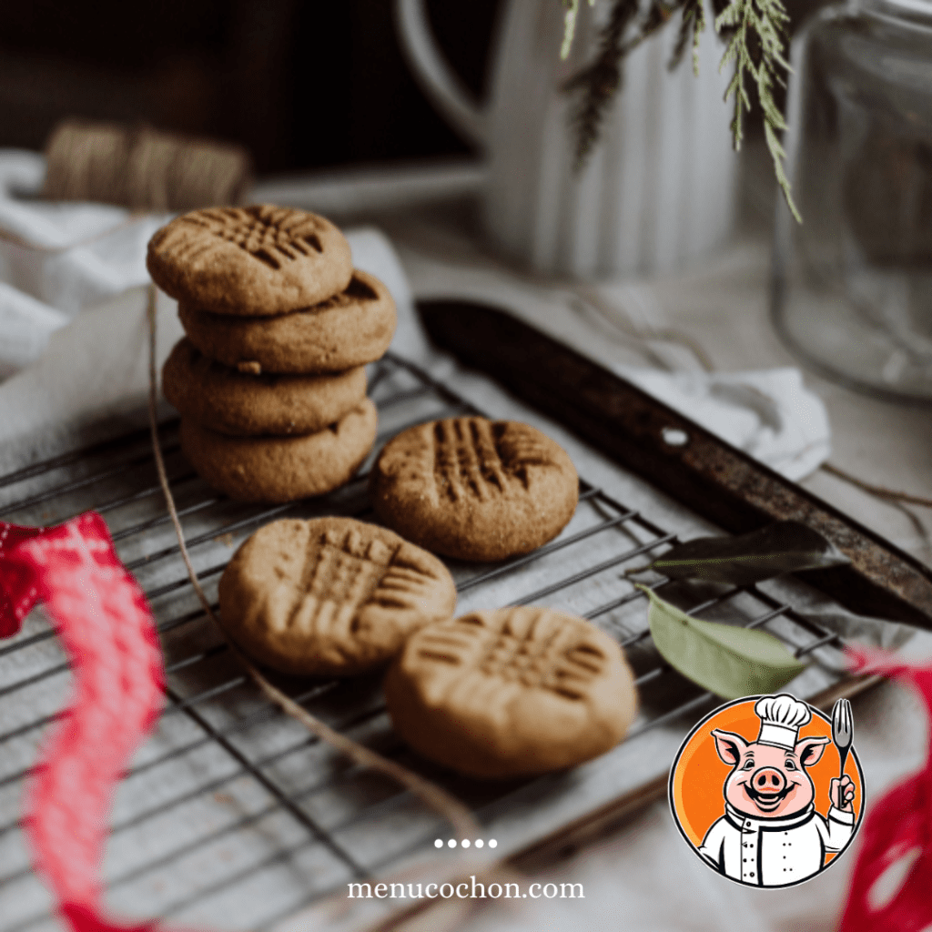 Homemade cookies on a wire rack.