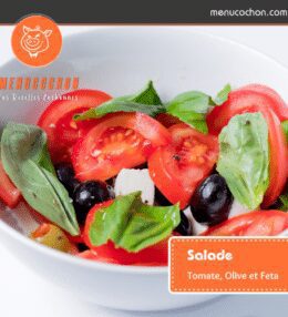 Recette de Salade aux Tomates : Fraîcheur Méditerranéenne avec Olives Noires et Feta