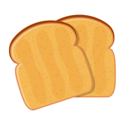 Tranches de pain doré.